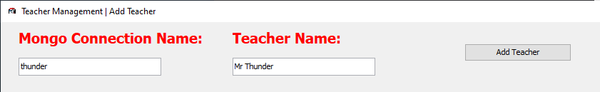 Add Teacher